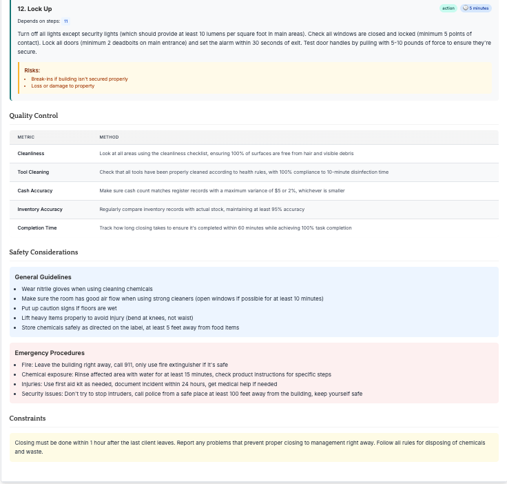 SOP Document Sample 2